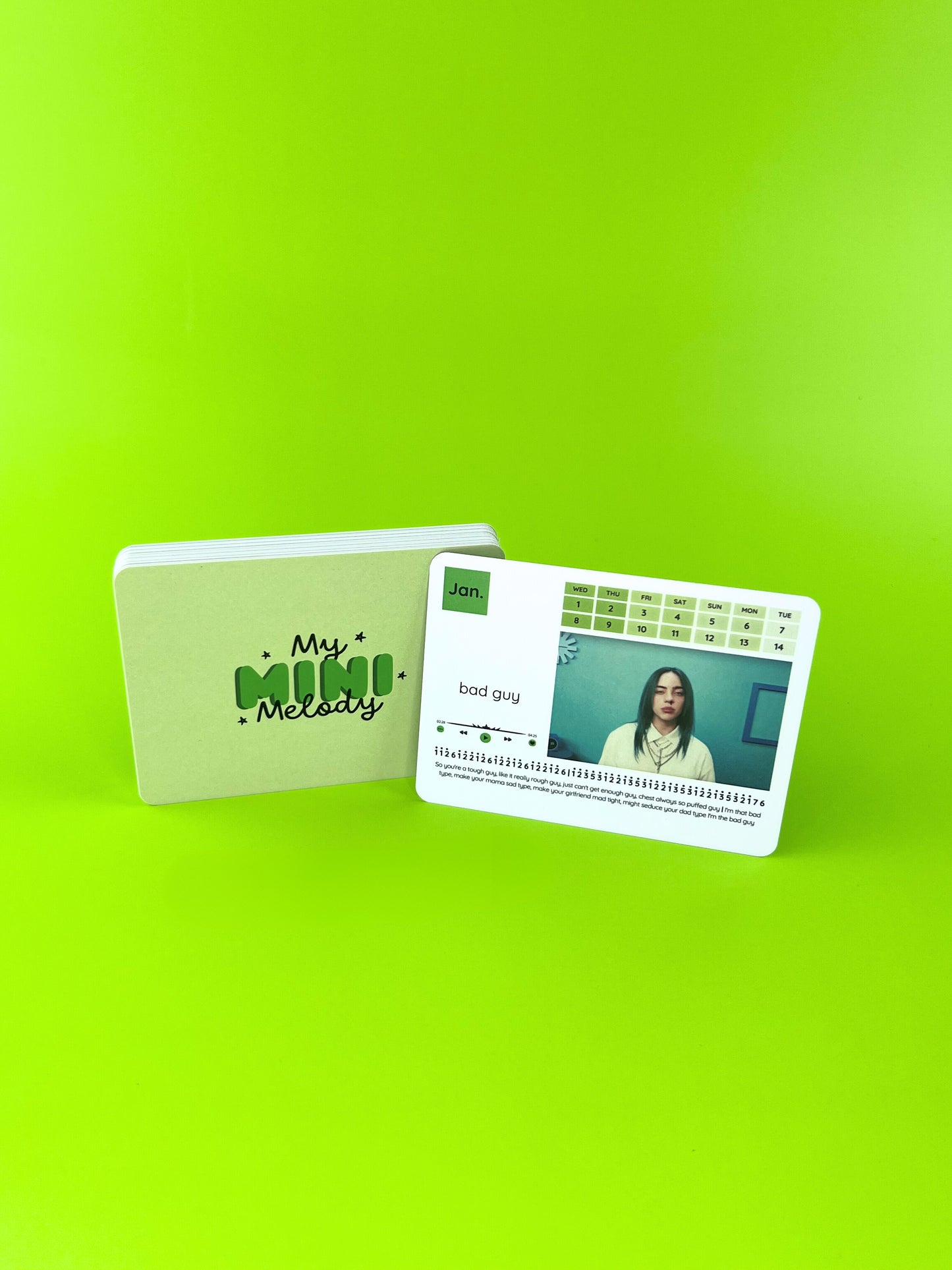 Billie Eilish Piano Calendar 2026