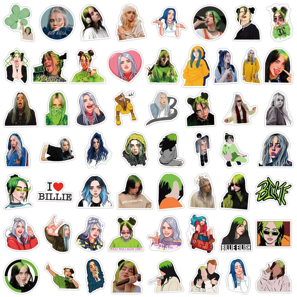 Billie Eilish 50pc stickers