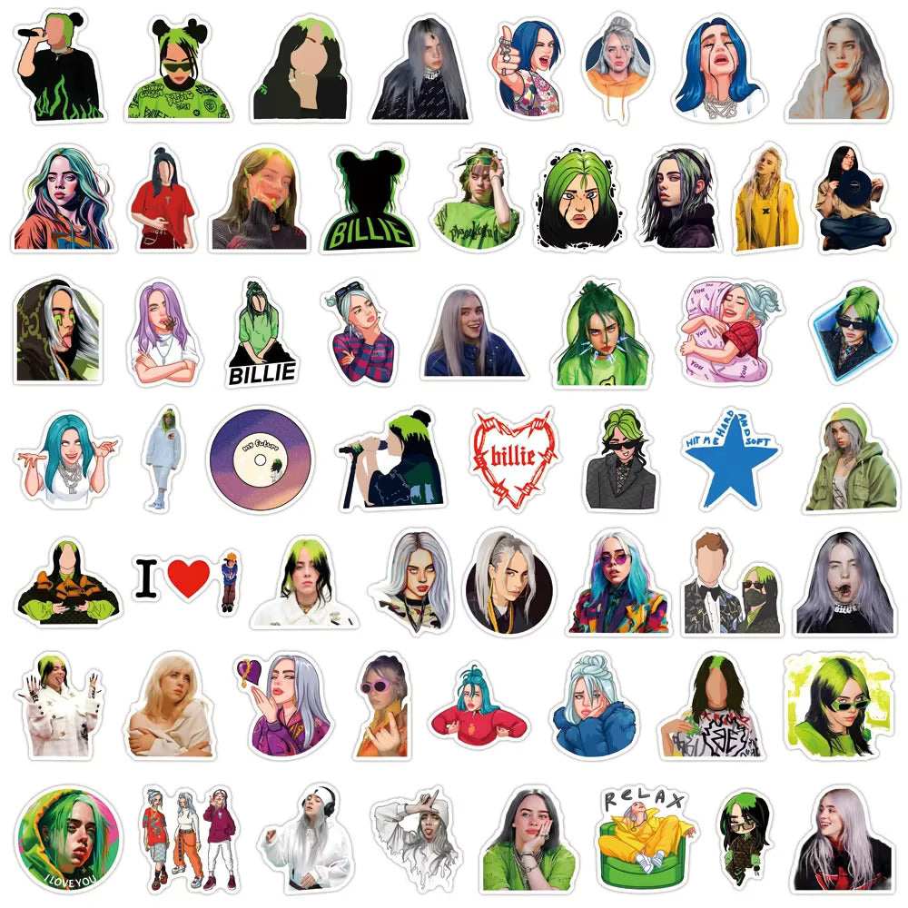 Billie Eilish 50pc stickers