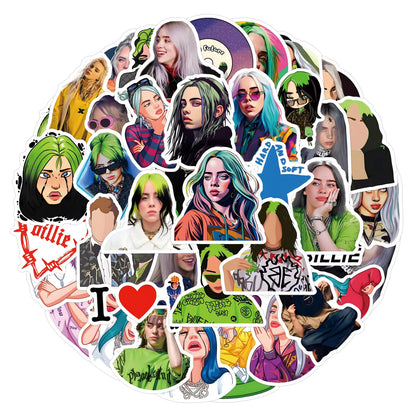 Billie Eilish 50pc stickers