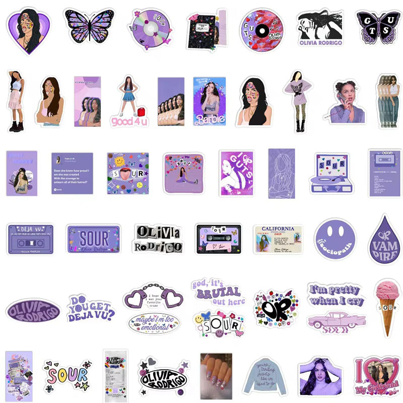 Olivia Rodrigo 50pc stickers