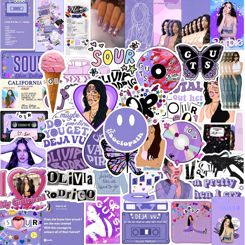 Olivia Rodrigo 50pc stickers